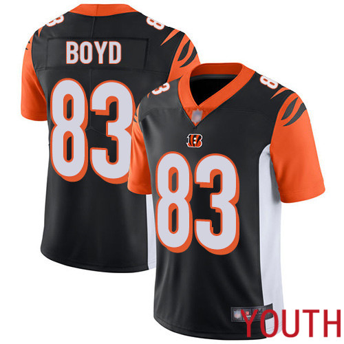 Cincinnati Bengals Limited Black Youth Tyler Boyd Home Jersey NFL Footballl #83 Vapor Untouchable->women nfl jersey->Women Jersey